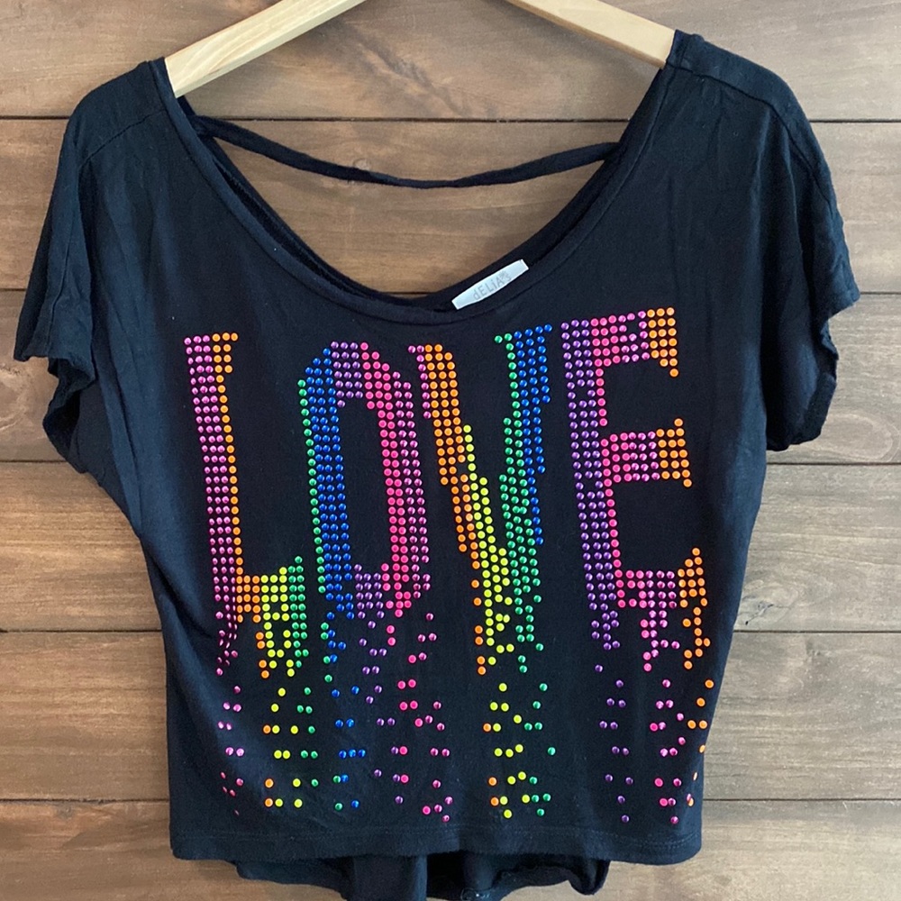 Delia’s size XS black top